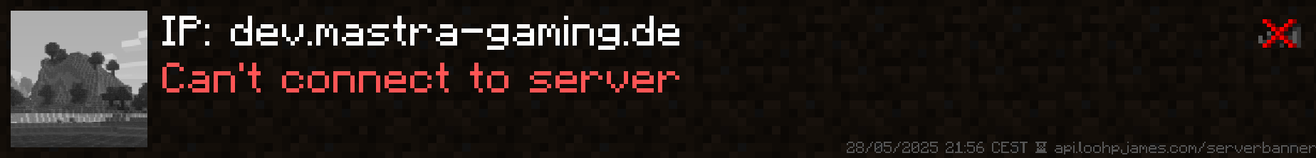 Minecraft Server Banner - dev.mastra-gaming.de