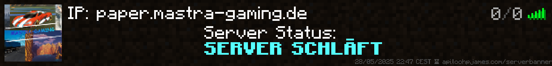 Minecraft Server Banner - paper.mastra-gaming.de