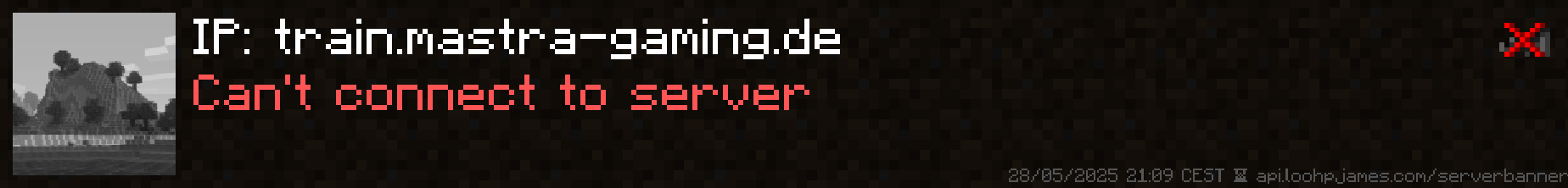 Minecraft Server Banner - train.mastra-gaming.de